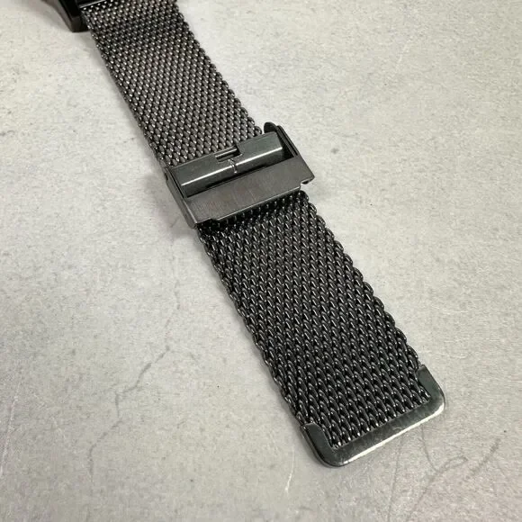 Joseph Abboud Watch Mens 43mm Round Gray Mesh Band Quartz Classic New Battery - Picture 6 of 11